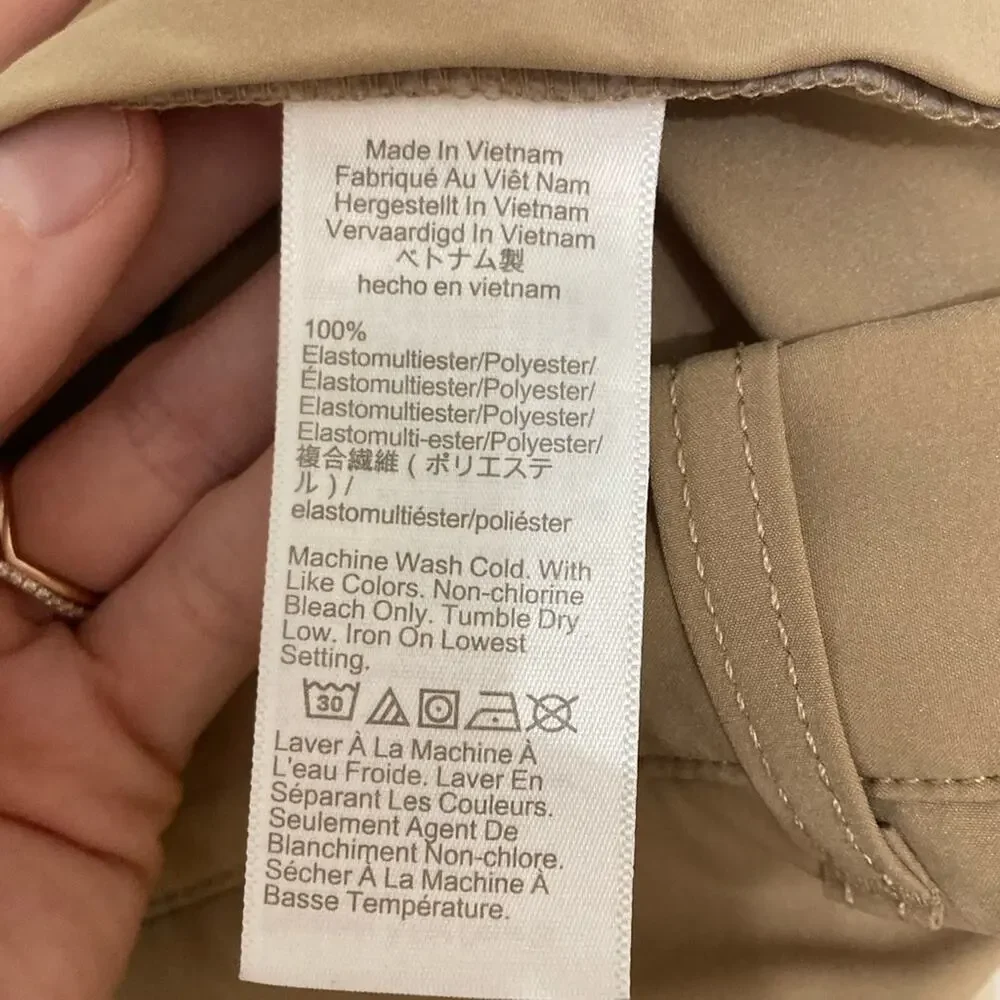 J. Crew Factory 9” Tech Short in Dark Khaki - Size 36